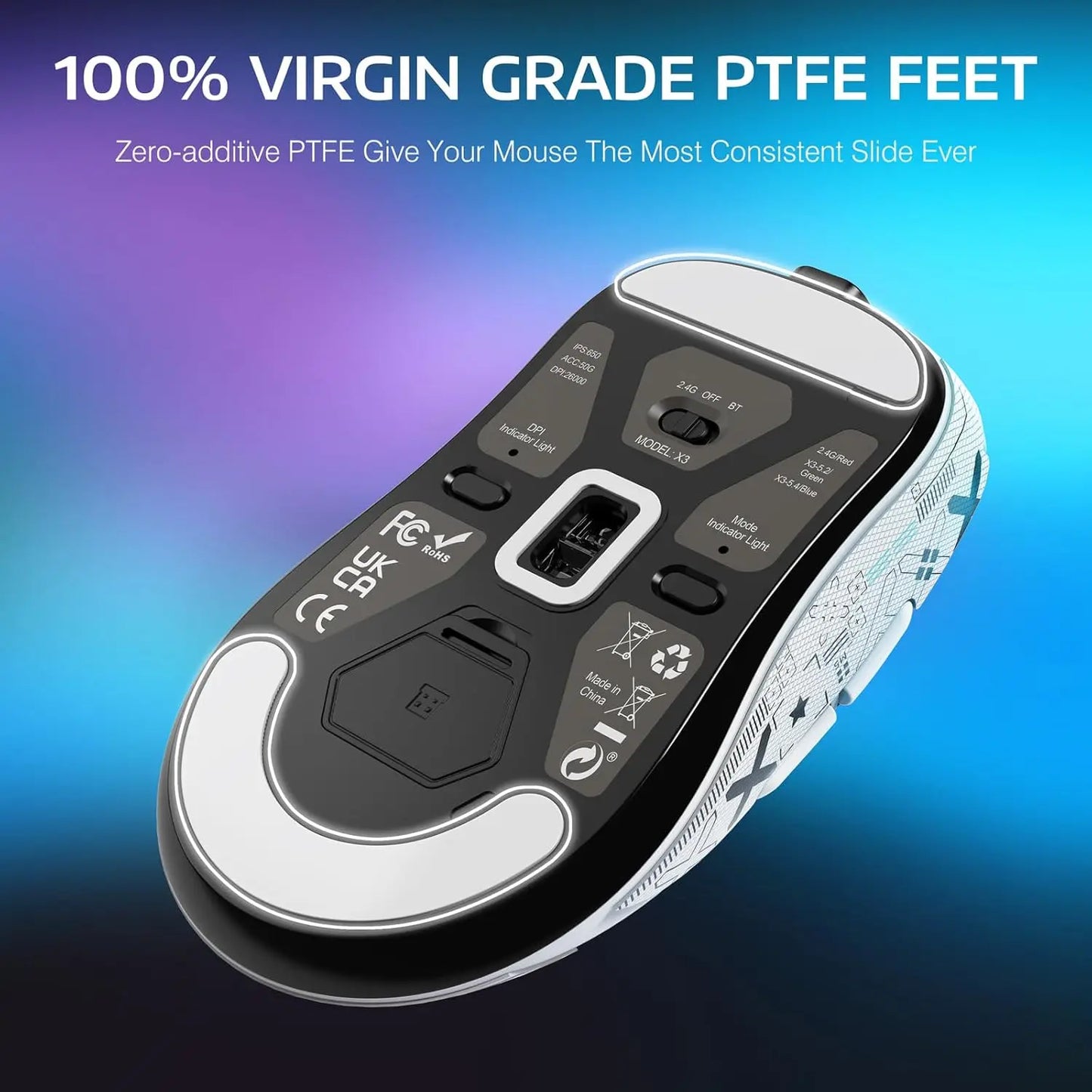 ATTACK SHARK X3 Lightweight Wireless Gaming Mouse